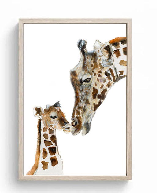 Limited Edition Canvas Print Lara & Baby Jerry the Giraffes image 0