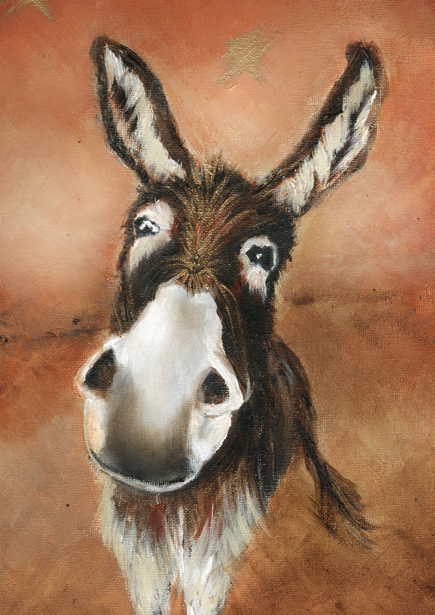Dudley the Donkey | A5 Mounted Print