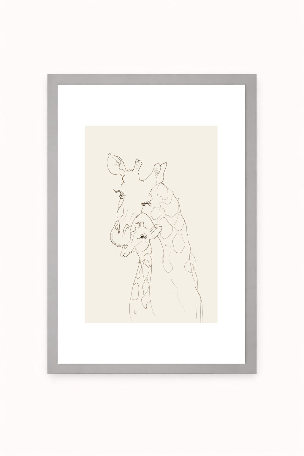 Giraffe Family – Set of 3 Nursery Wall Art