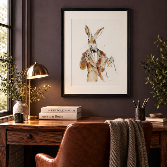 Charlie the Jazz Vocalist – Framed Fine Art Print