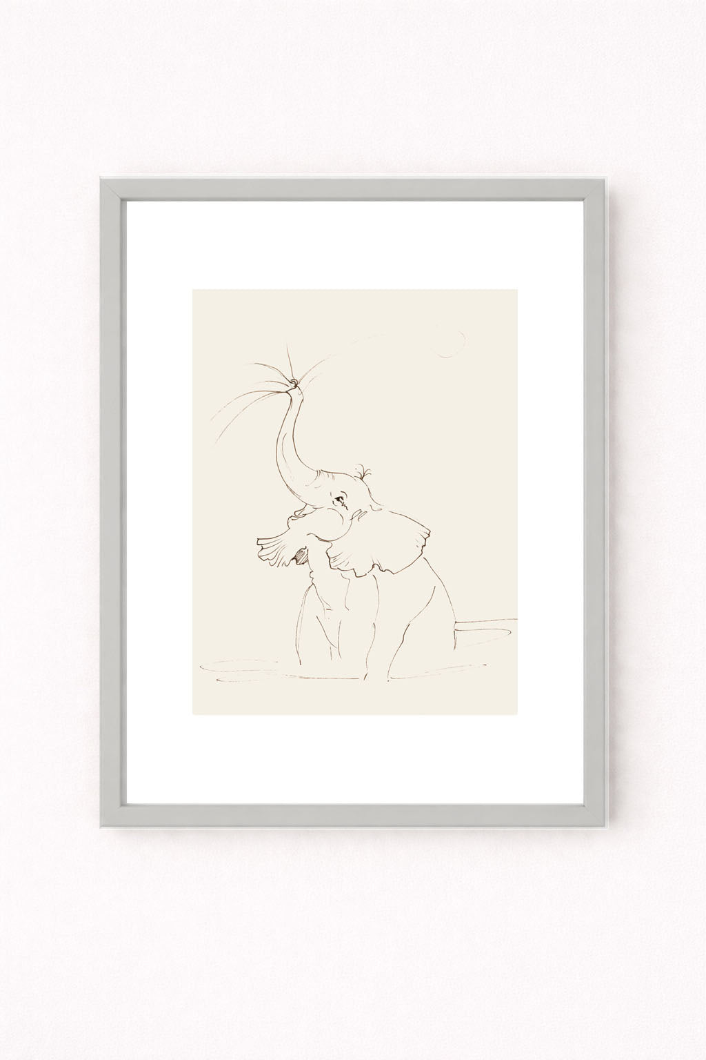 Full Of Joy - Elephant – Nursery Wall Art Print | Safari Animal Baby Room Decor