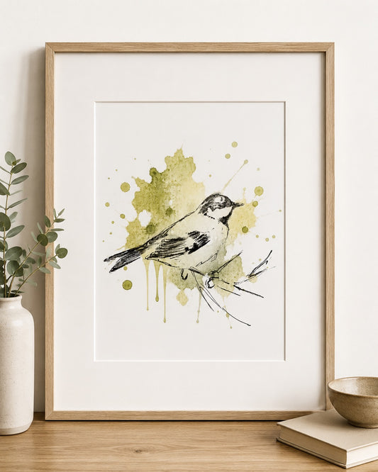 Quiet Moment – Coal Tit Fine Art Print