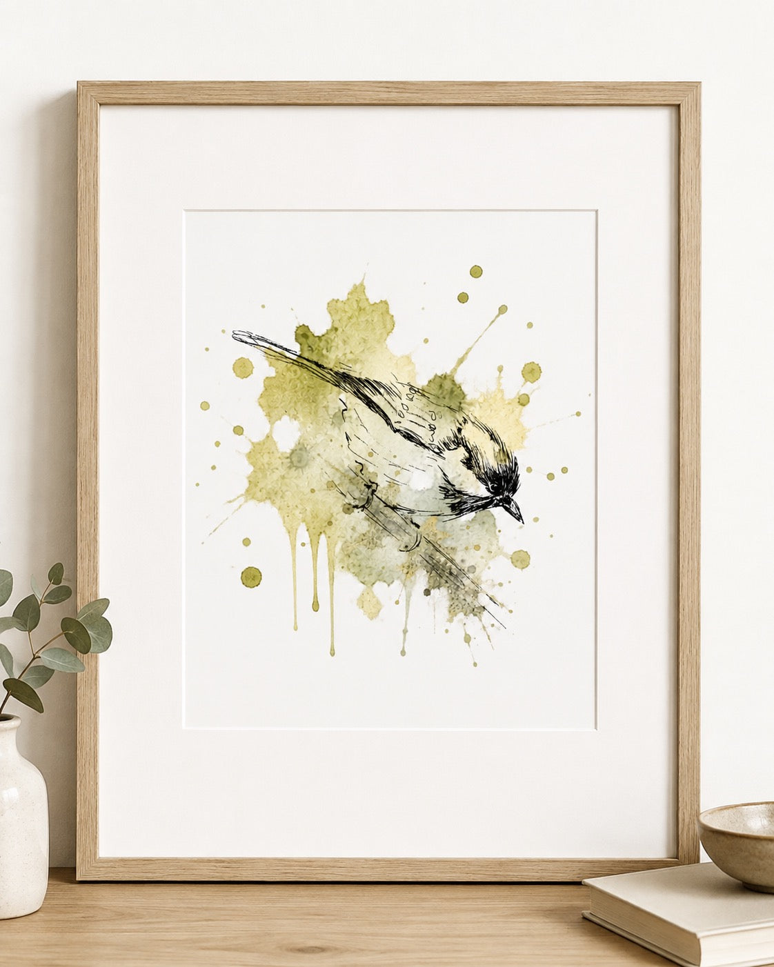 Gentle Landing – Coal Tit Fine Art Print