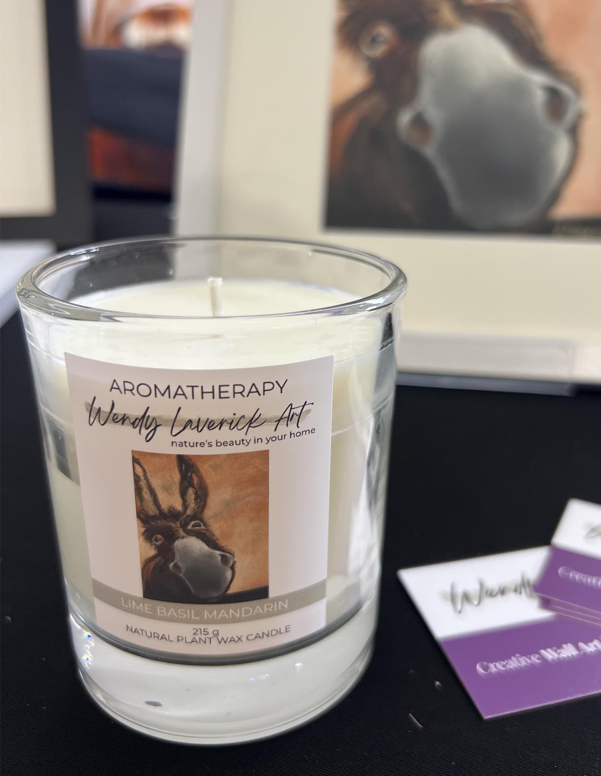 Derek the Donkey | Lime Basil & Mandarin Candle: Aromatherapy for Relaxation