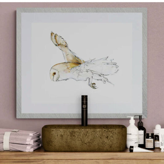 Framed Print Flight of the Barn Owl 1