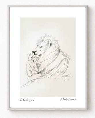 The Quite Bond - Lion – Nursery Wall Art Print | Safari Animal Baby Room Decor