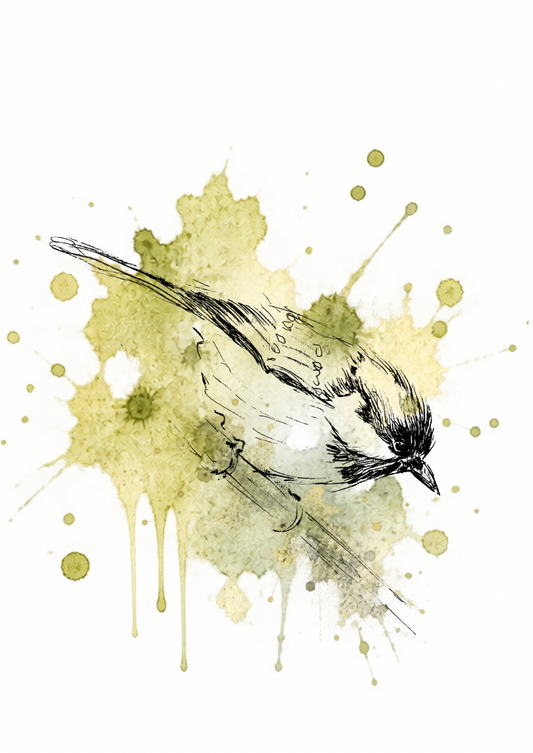 Gentle Landing – Coal Tit Fine Art Print