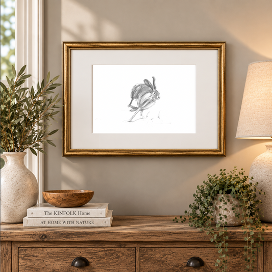 On the Run – Hare Fine Art Print