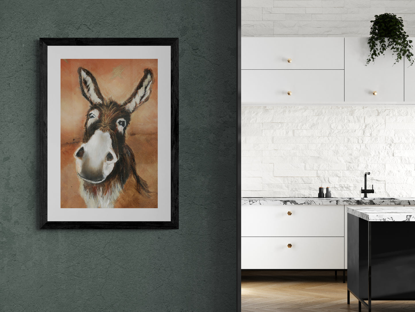 Framed Print Dudley the Donkey image 2