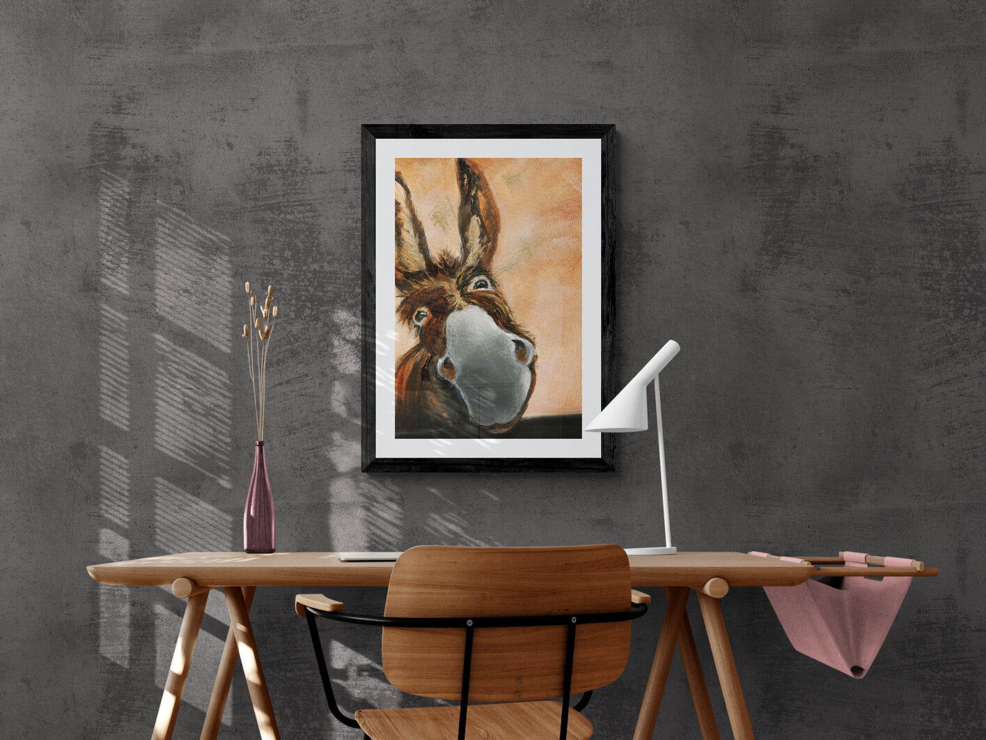 Framed Print Derek the Donkey image 2
