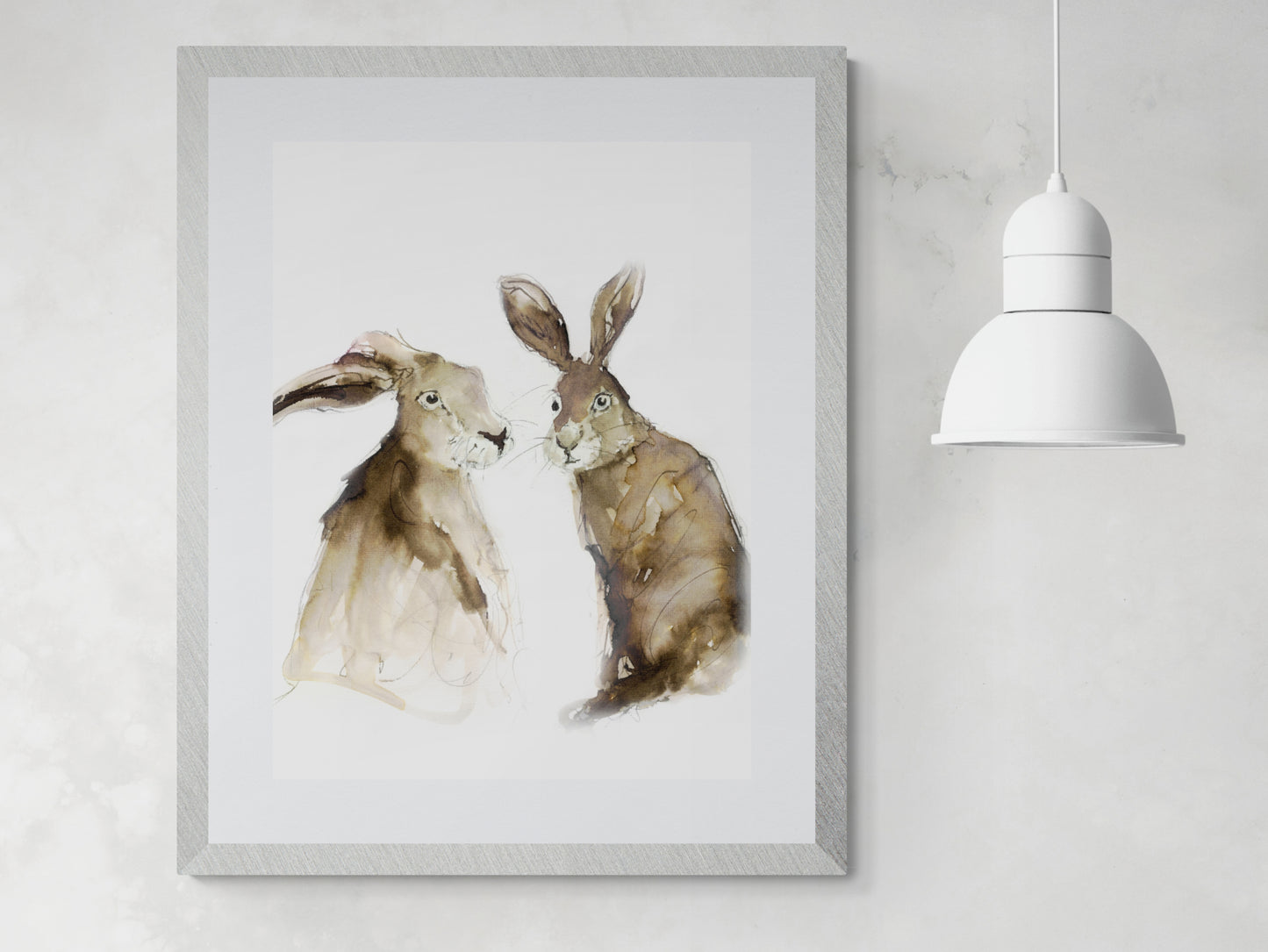 Framed Print Noah & Jody the Hares image 0