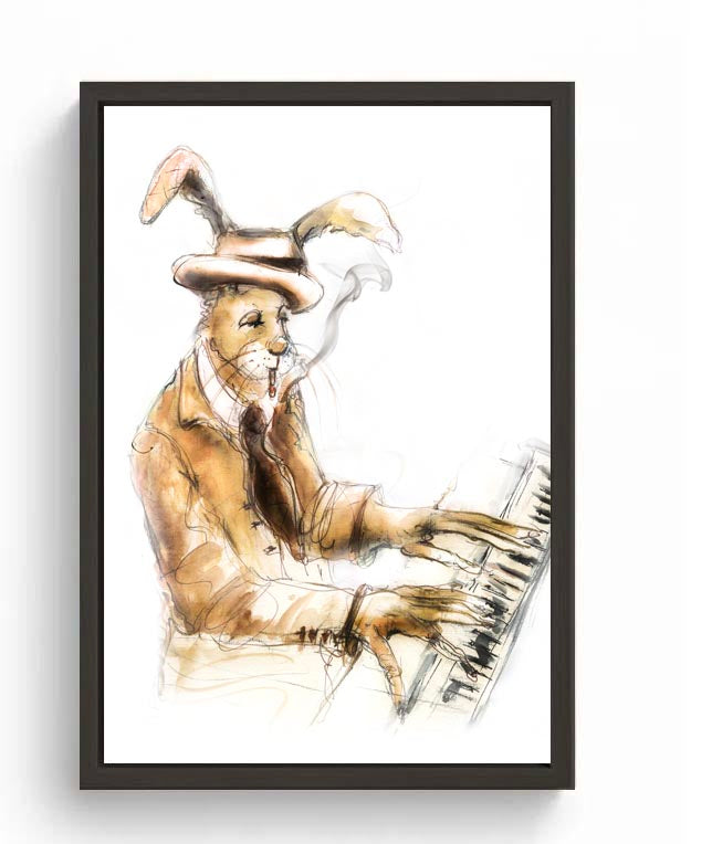 Limited Edition Canvas Print Erroll Jazz Pianist image 0