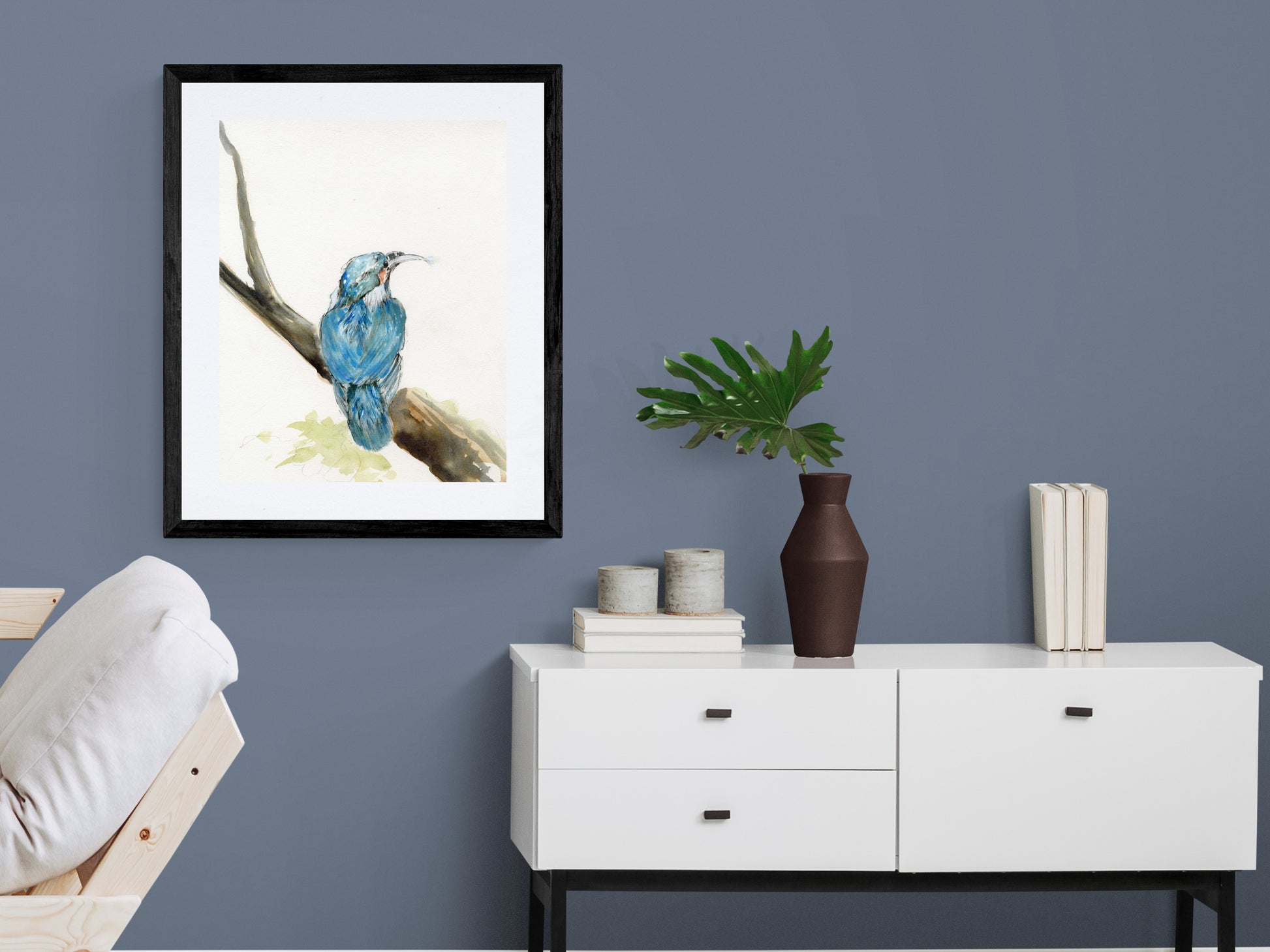 Framed Print Vanessa the Kingfisher image 0