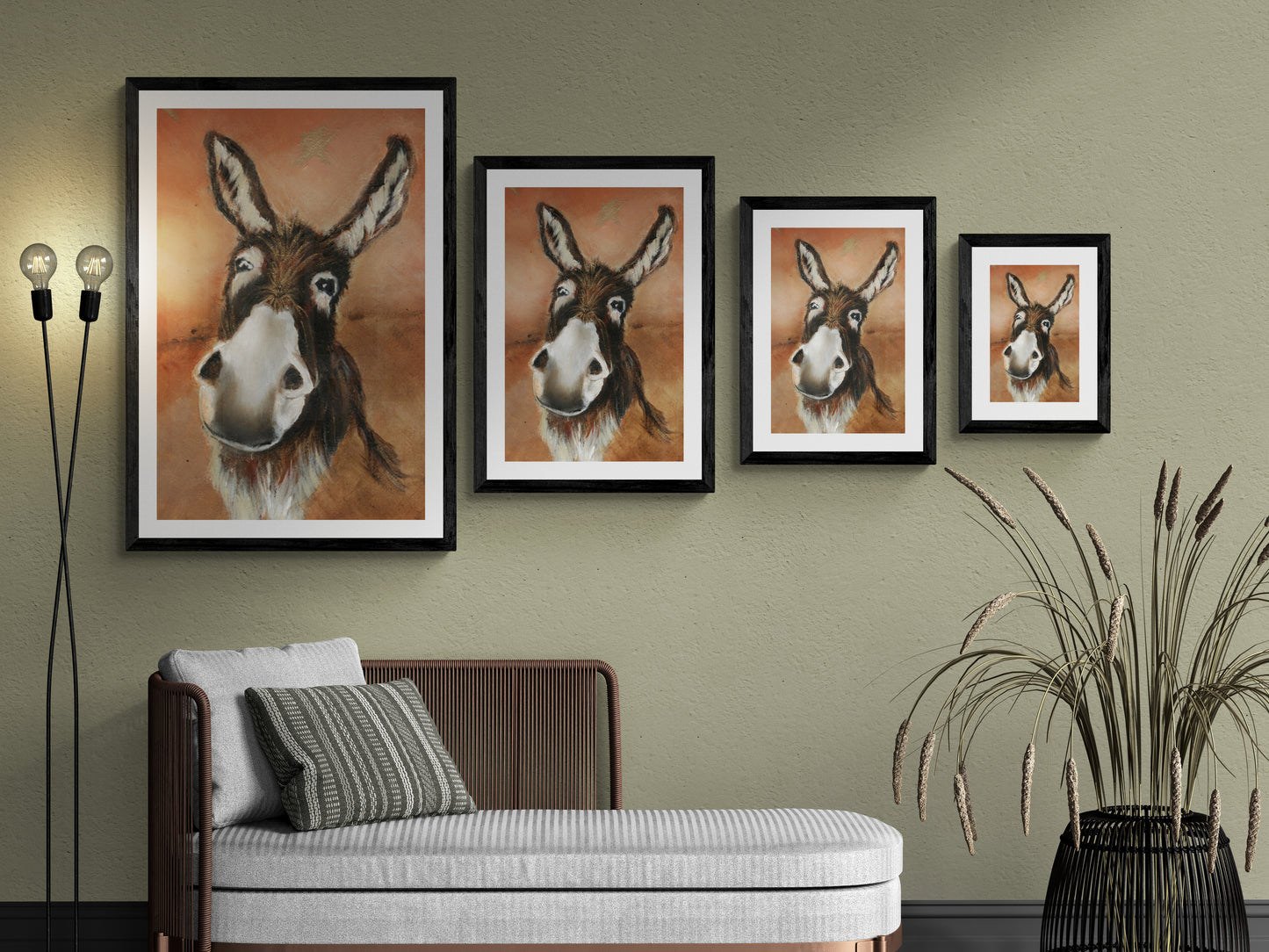 Framed Print Dudley the Donkey image 0