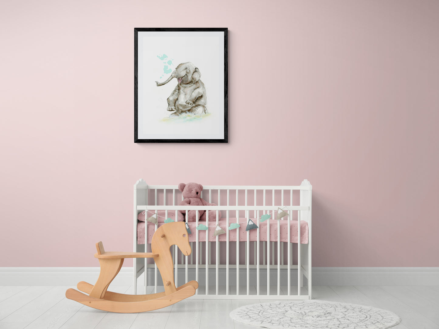 Framed Print Happy Harry the Elephant image 3