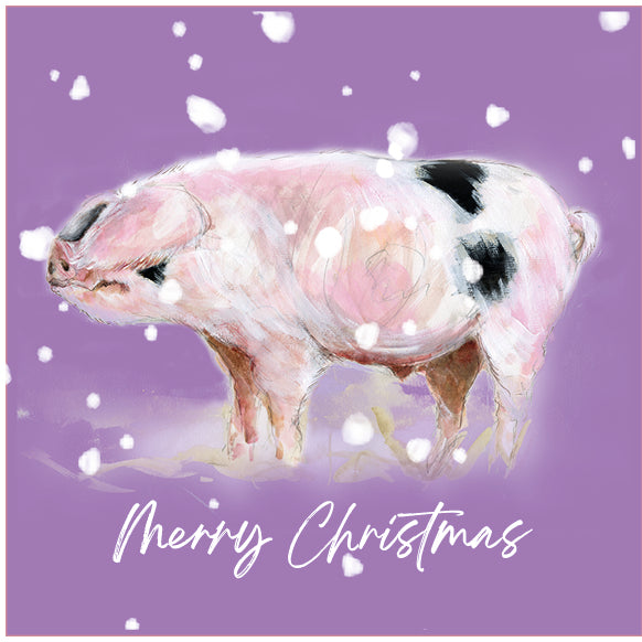 Set of 5 Christmas Cards Farmyard Animals image 4