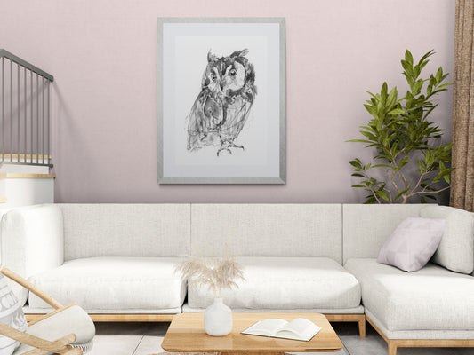 Framed Owl Print - Museum Quality Fine Art | Wendy Laverick Ltd image 0