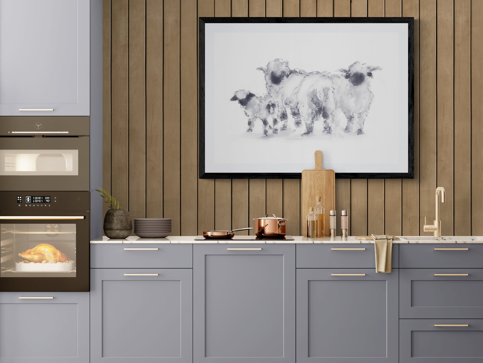 Framed Print Valais Blacknose Sheep image 0