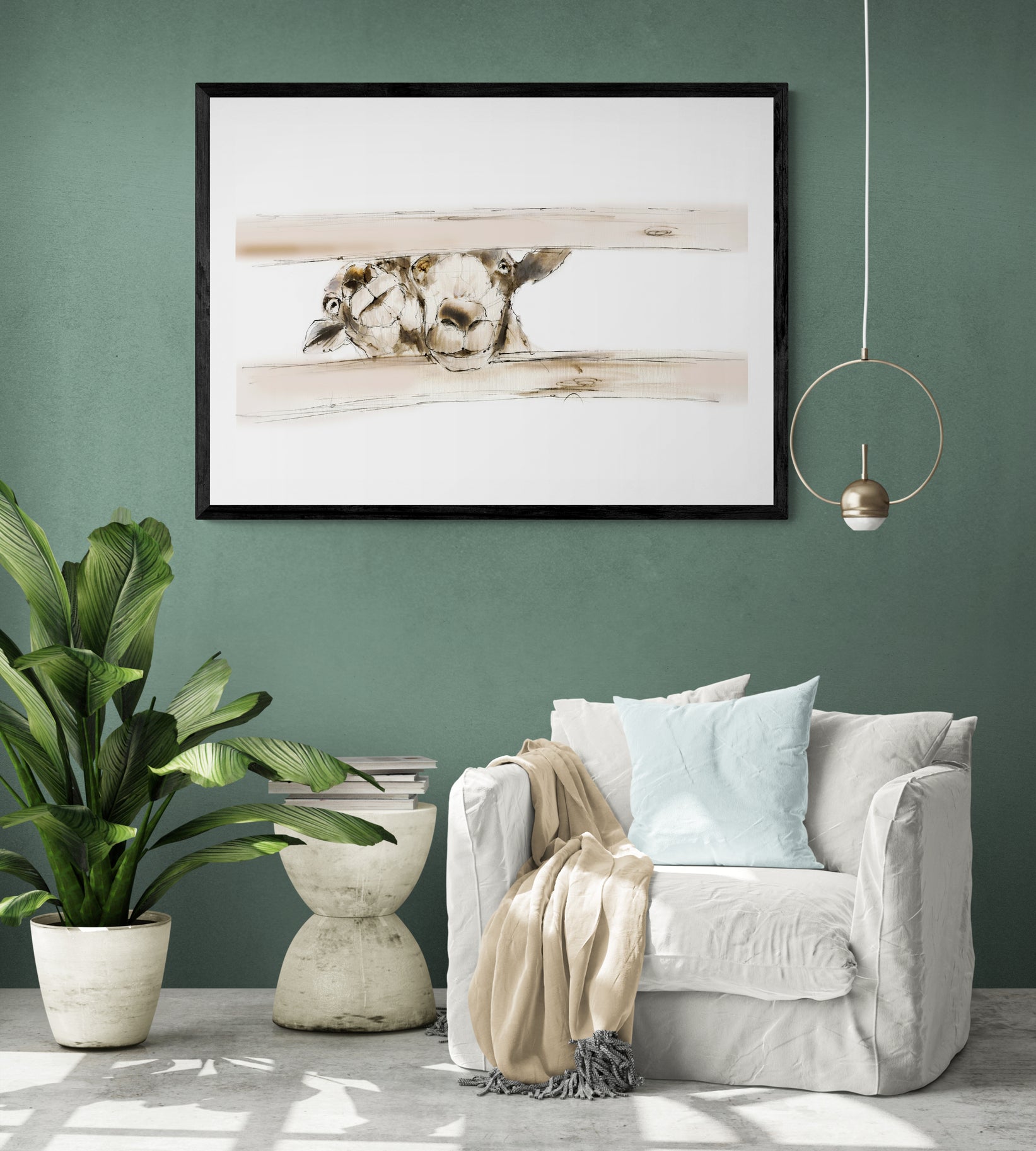 Framed Print Lilly and Bonnie the Sheep image 2
