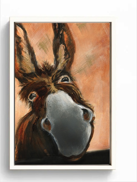 Limited Edition Canvas Print Derek the Donkey