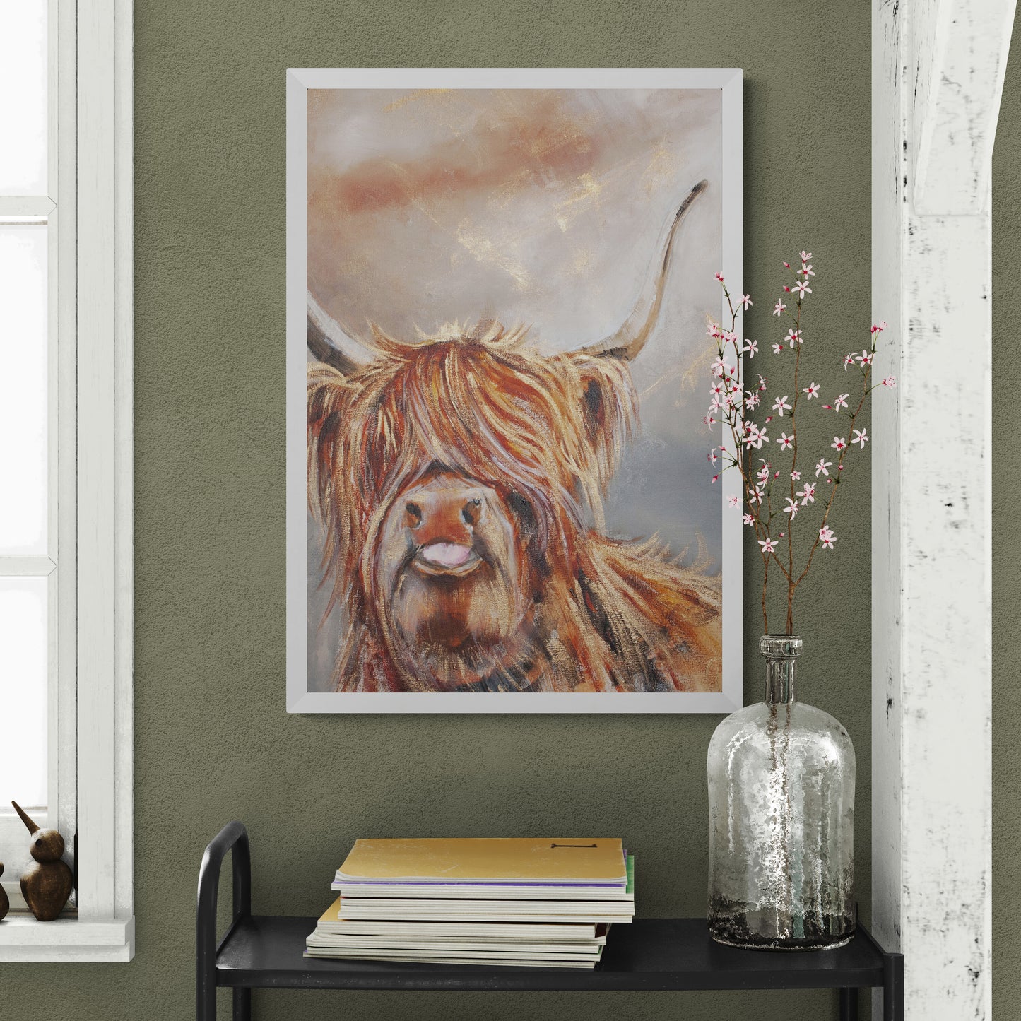 Framed Canvas Duncan the Highland Cow