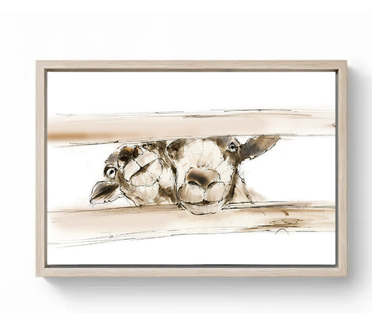 Limited Edition Canvas Print Lilly and Bonnie Rare Breed Sheep image 0