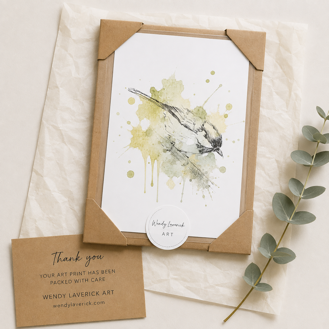 Gentle Landing – Coal Tit Fine Art Print