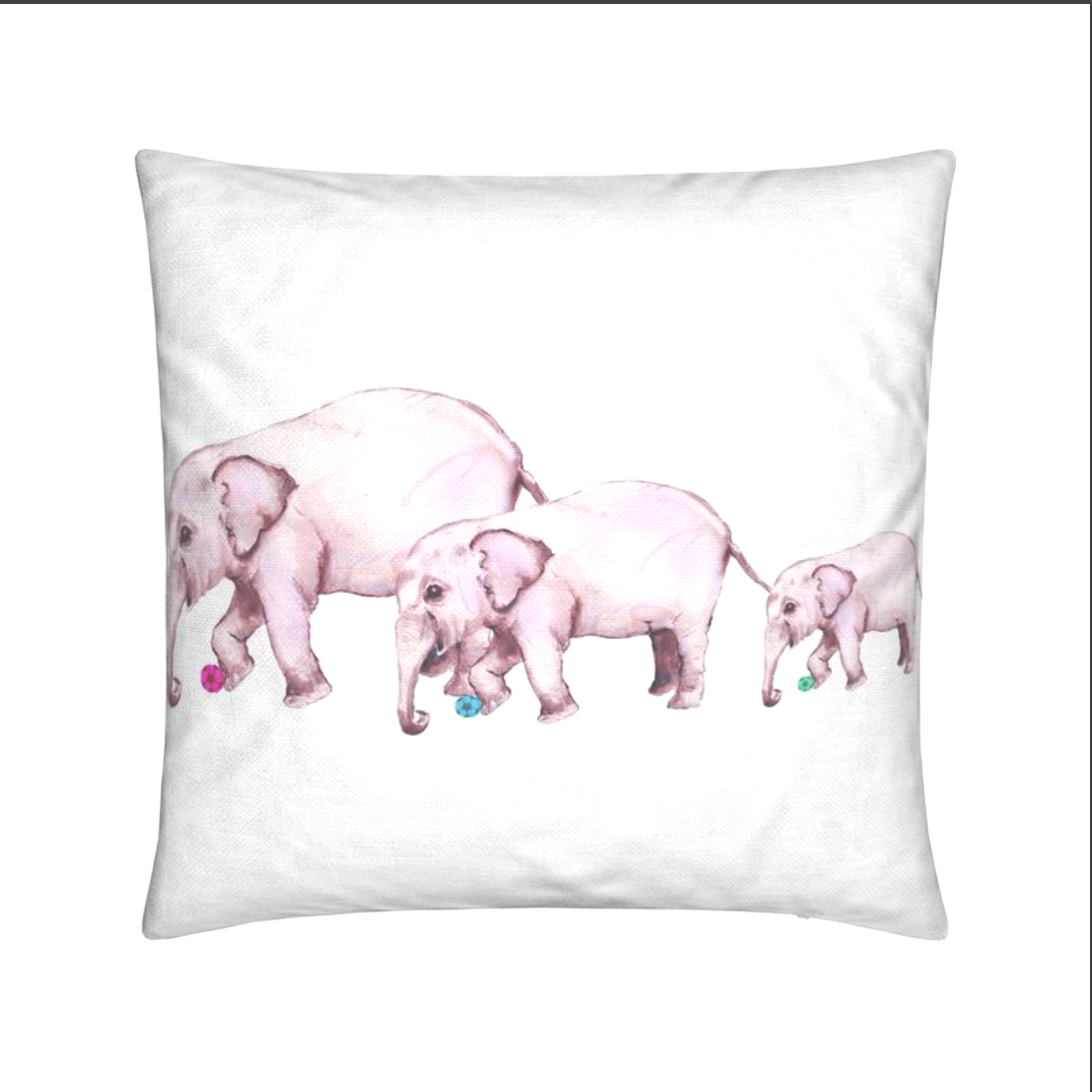Elephant Family Nursery Cushion