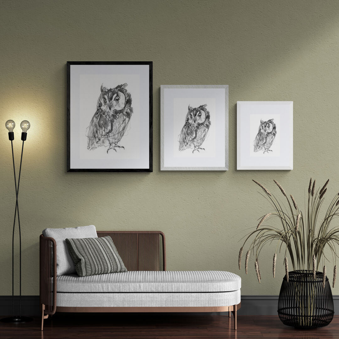 Framed Owl Print - Museum Quality Fine Art | Wendy Laverick Ltd image 2