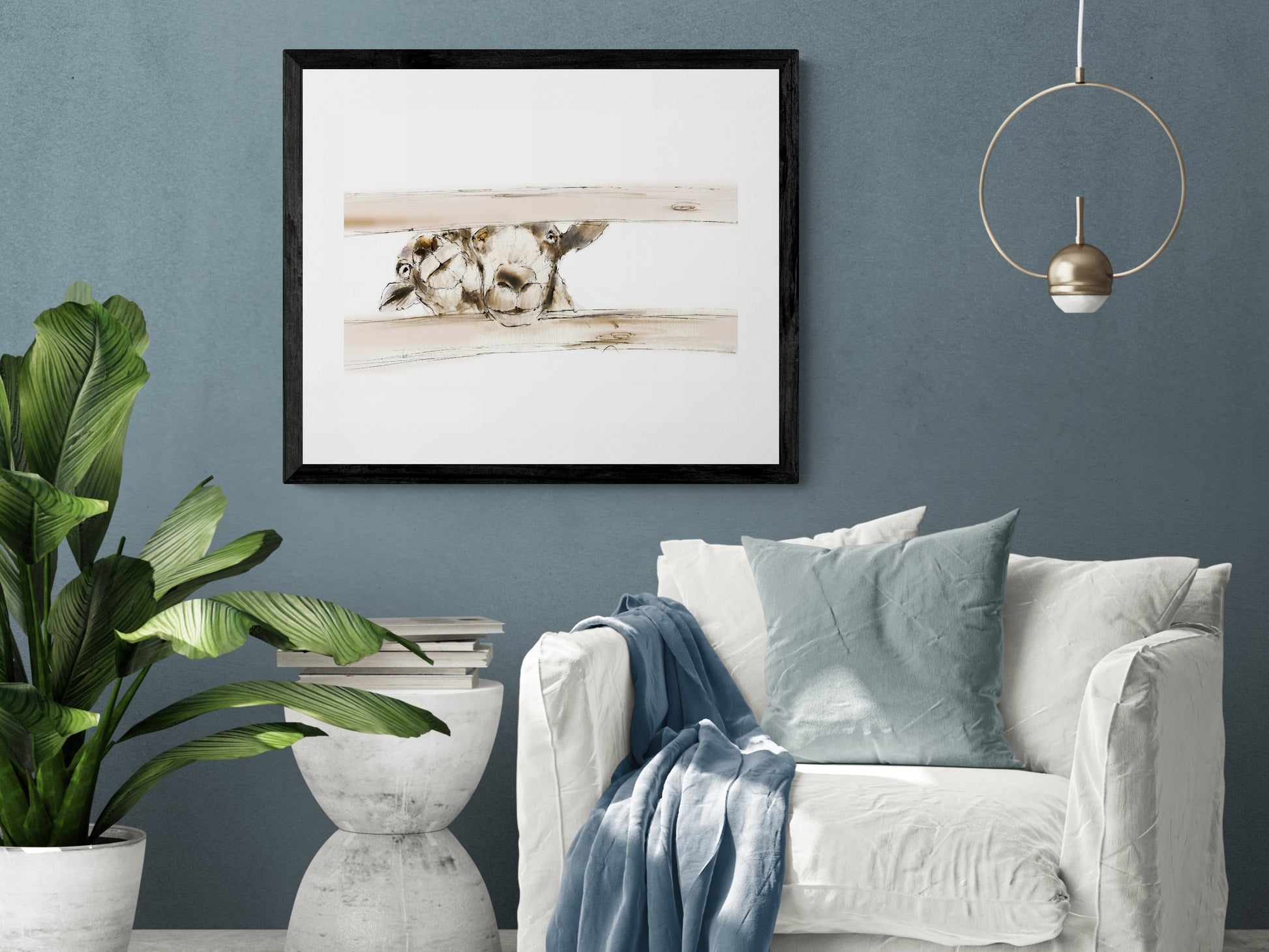 Framed Print Lilly and Bonnie the Sheep image 0