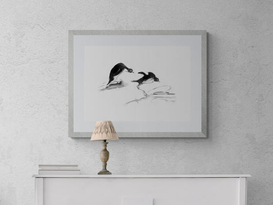 Framed Print Penguins Betty & Mojo image 0