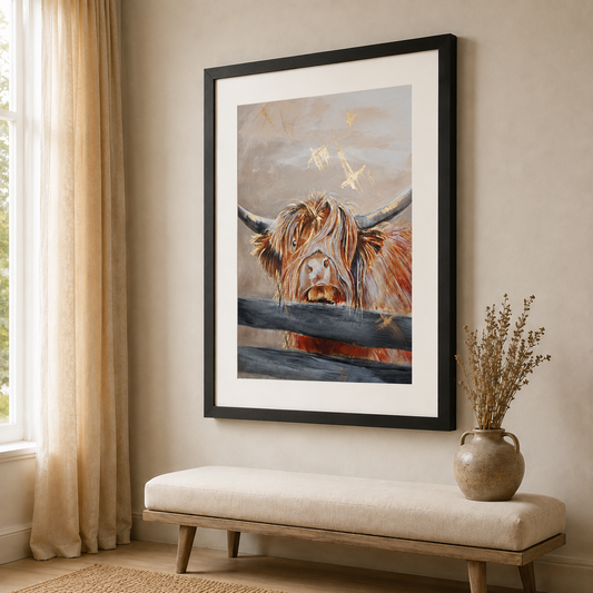 Framed Print Gordon the Highland Cow