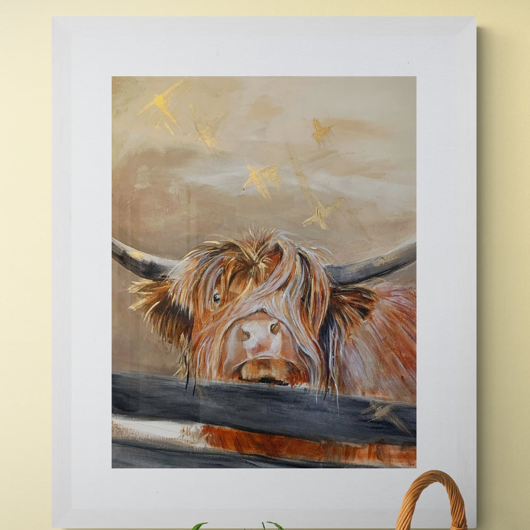 Framed Print Gordon the Highland Cow