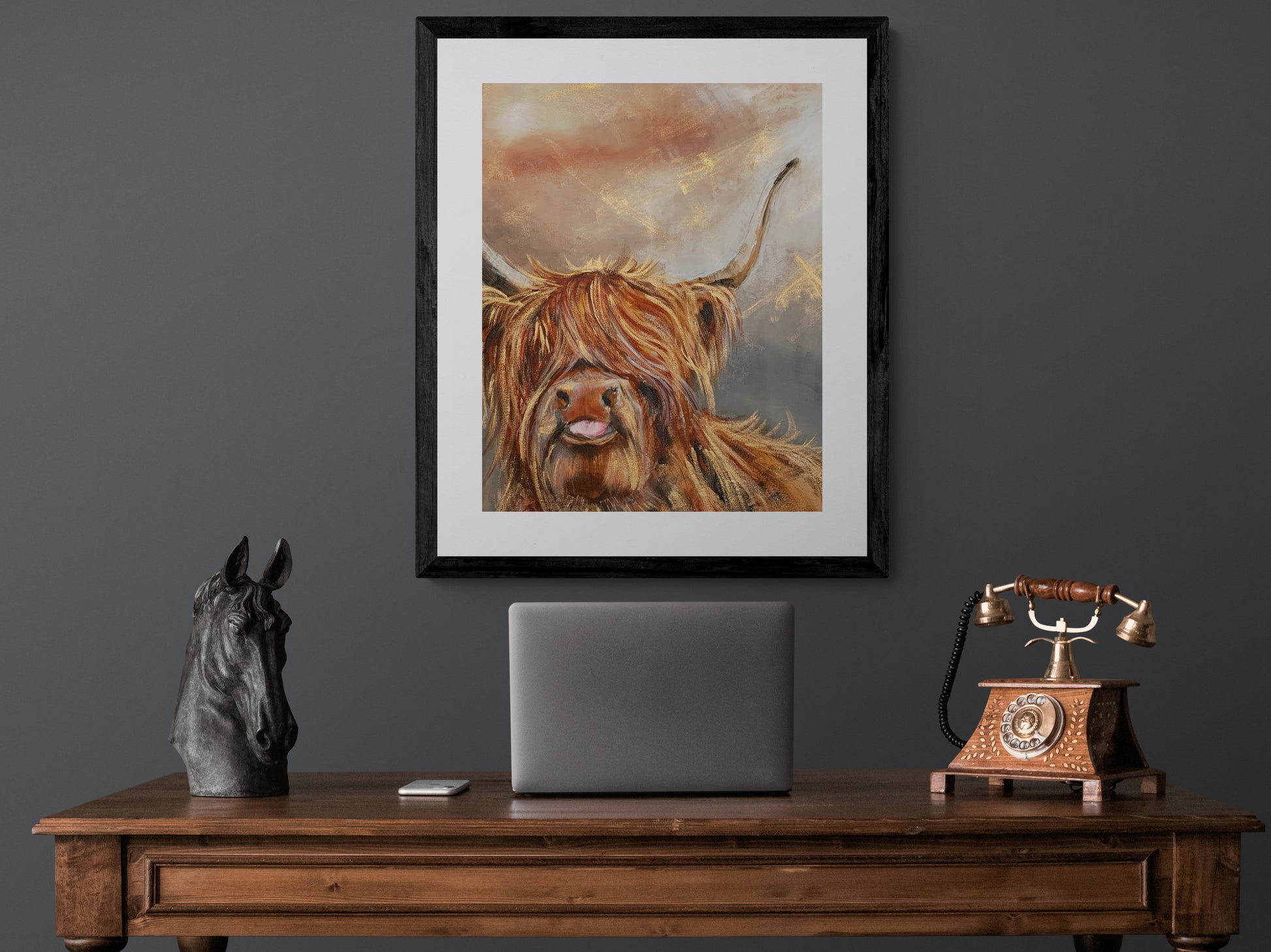 Framed Print Duncan the Highland Cow image 0