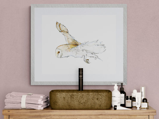 Framed Print Flight of the Barn Owl 1 image 0