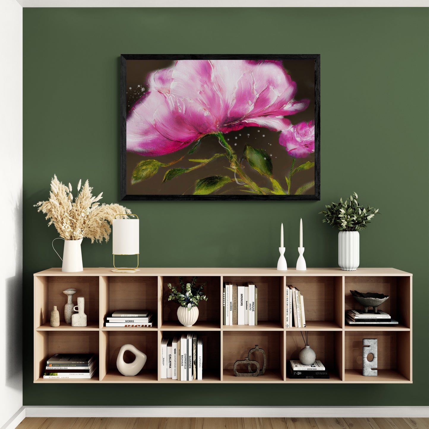 Limited Edition Canvas "Blooming Serenity: Exquisite Peony Floral Artwork"